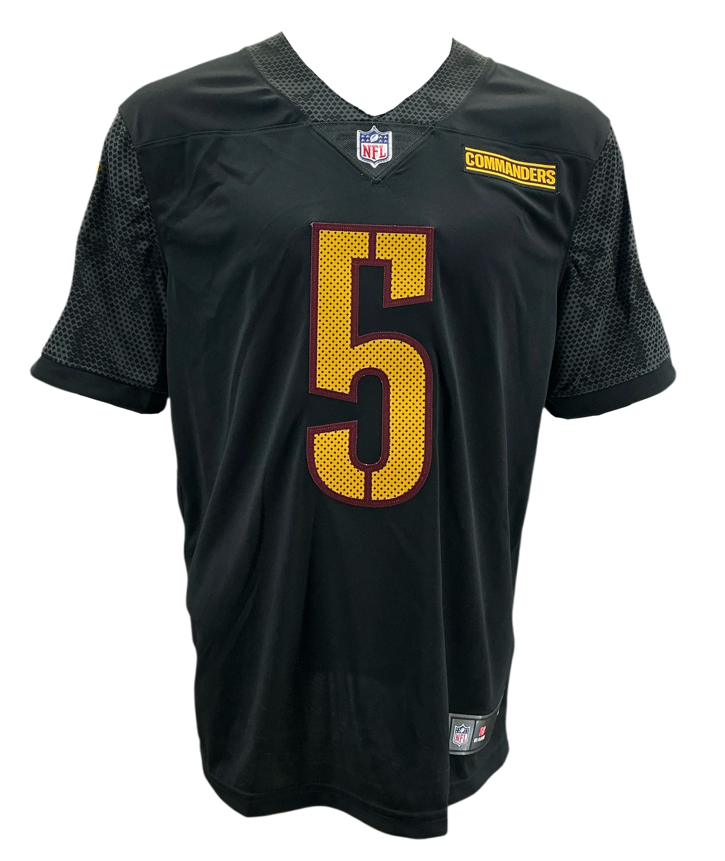 Jayden Daniels Washington Commanders Autographed Nike Black Game Jersey /10