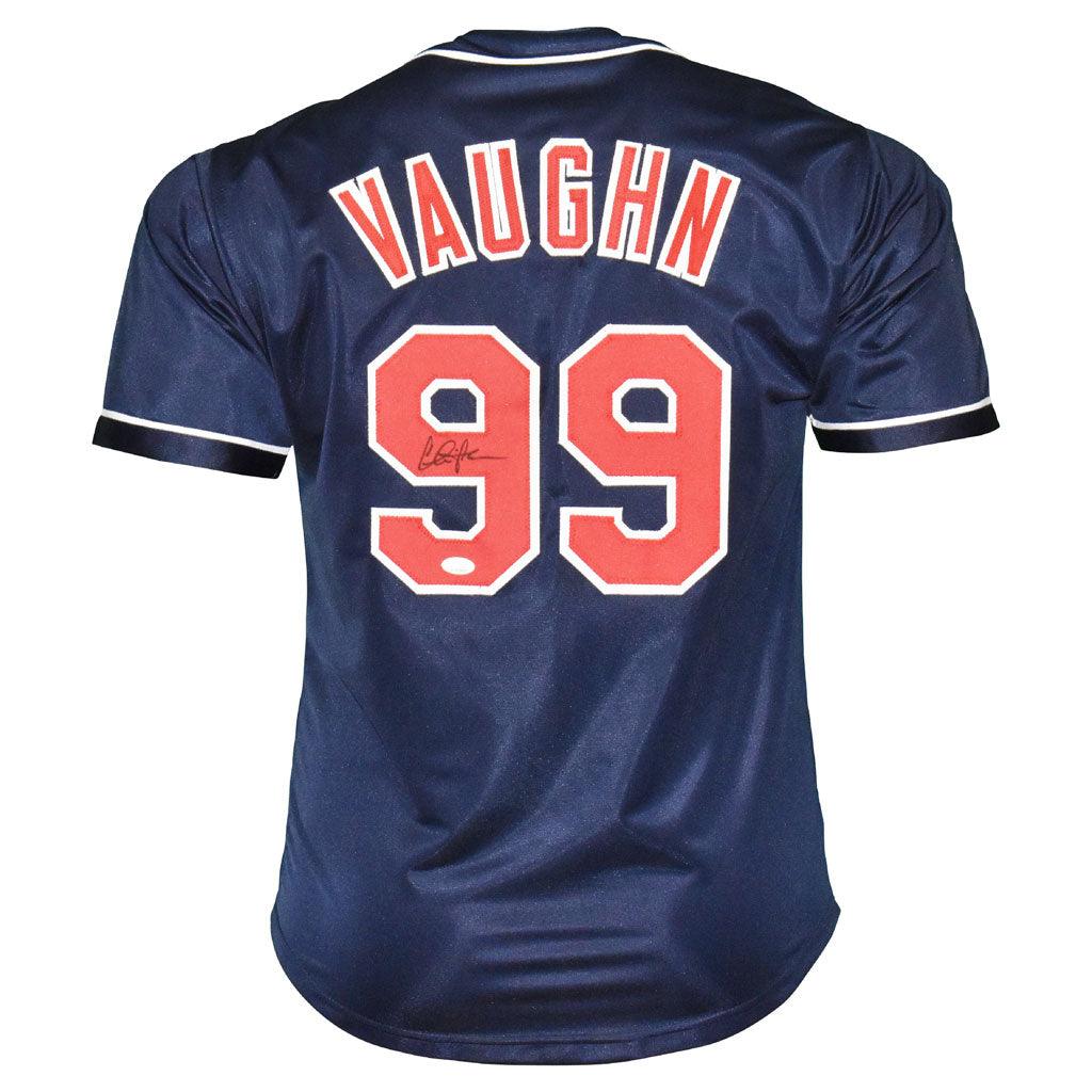 Charlie Sheen Vaughn Major League Hand Signed Autographed Blue Jersey JSA COA
