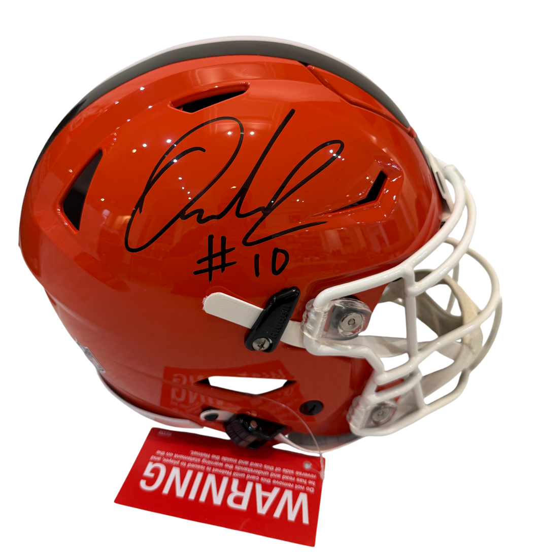 Quinshon Judkins Signed Autographed Cleveland Browns Authentic Speed Flex Helmet Beckett COA