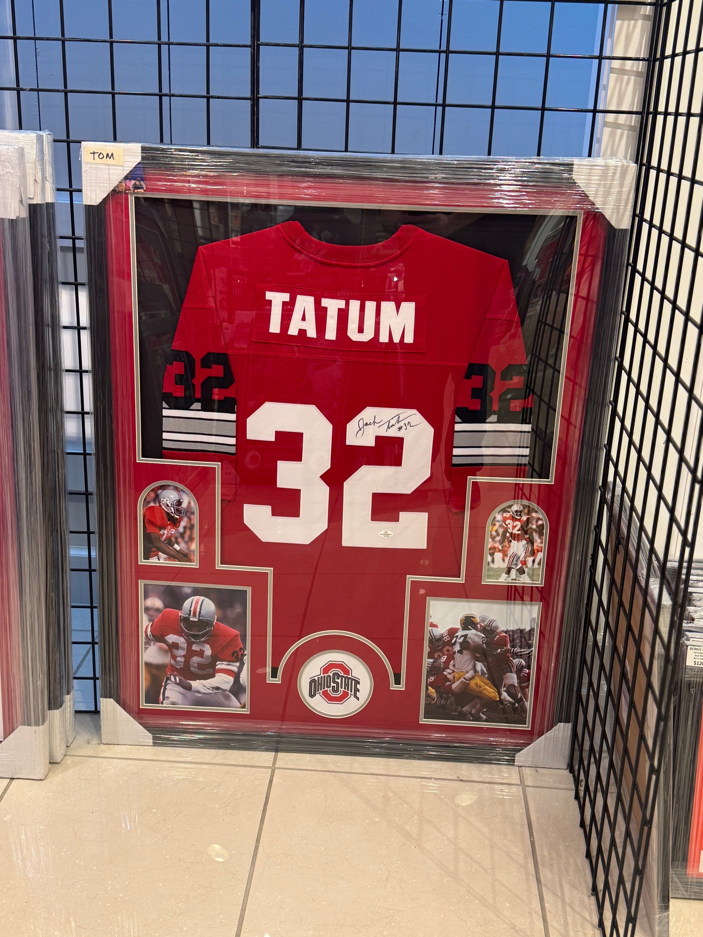 Ohio State Buckeyes Jack Tatum Hand Signed Autographed Jersey Custom Framed Certified COA