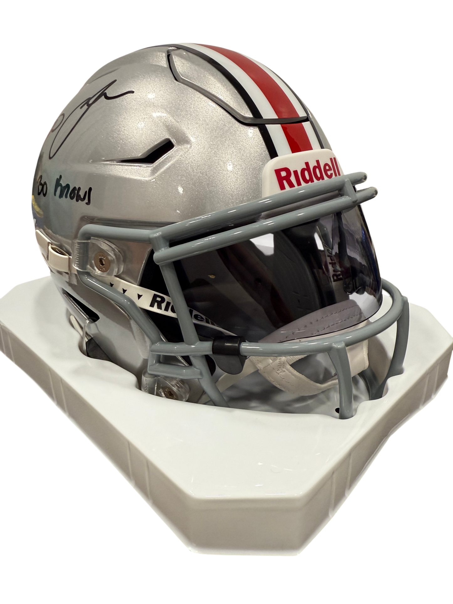 Bo Jackson Signed Autographed Ohio State Mid Size Helmet Prime Time Witness COA