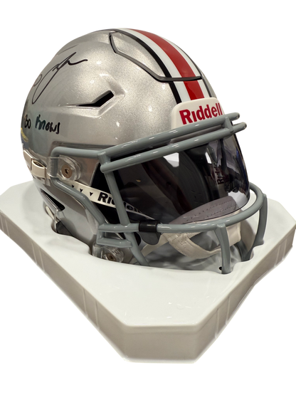 Bo Jackson Signed Autographed Ohio State Mid Size Helmet Prime Time Witness COA