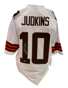 Quinshon Judkins Signed Autographed Cleveland Browns Custom Jersey Prime Time Witnessed Coa