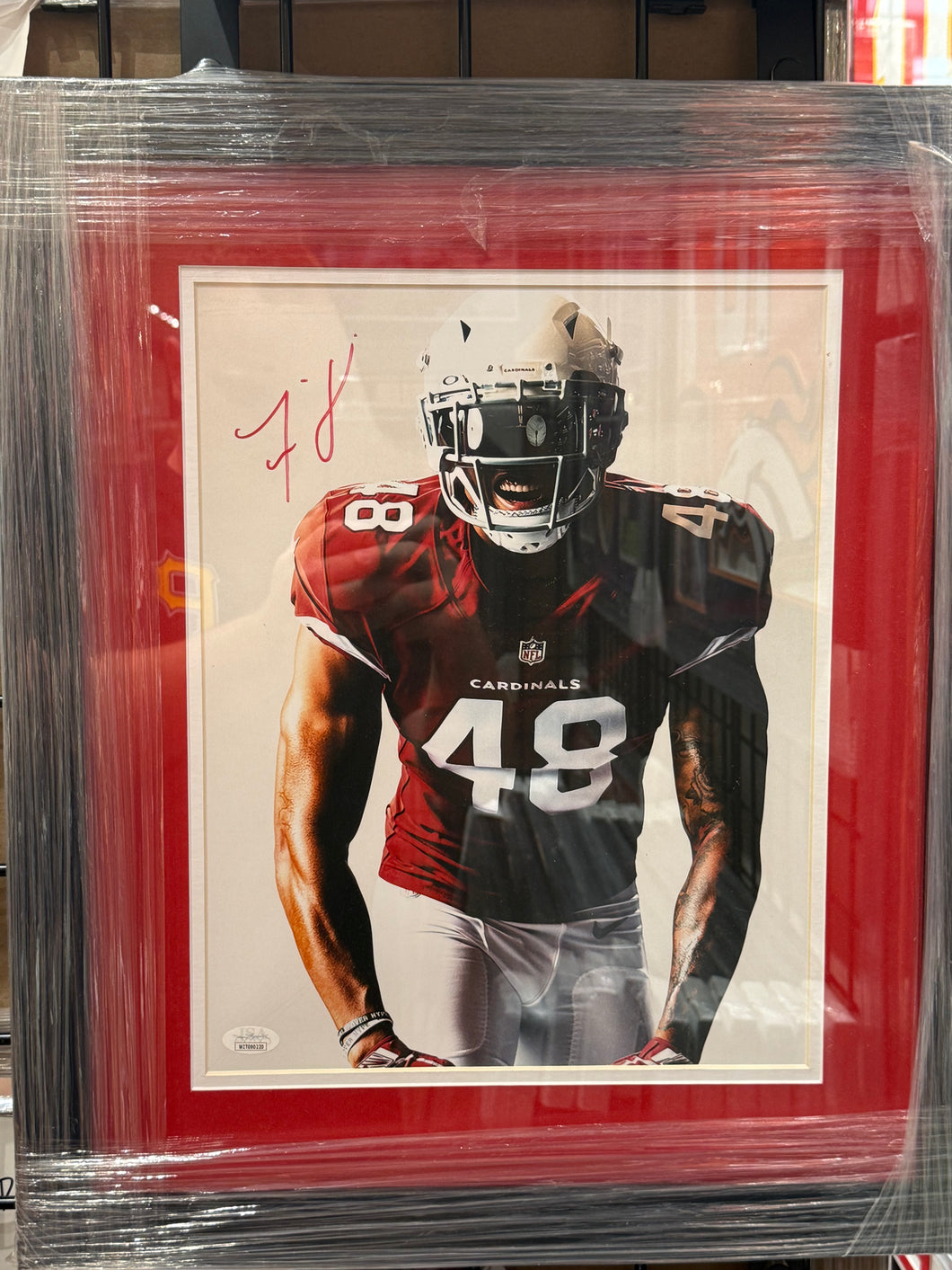 Arizona Cardinals Isaiah Simmons Hand Signed Autographed 11x14 Photo Framed with Matting Includes JSA COA