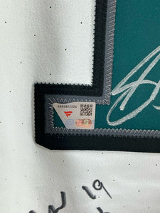 Eagles Super Bowl LIX Champs Signed Jalen Hurts Elite Jersey w/10 Autos - LE 50