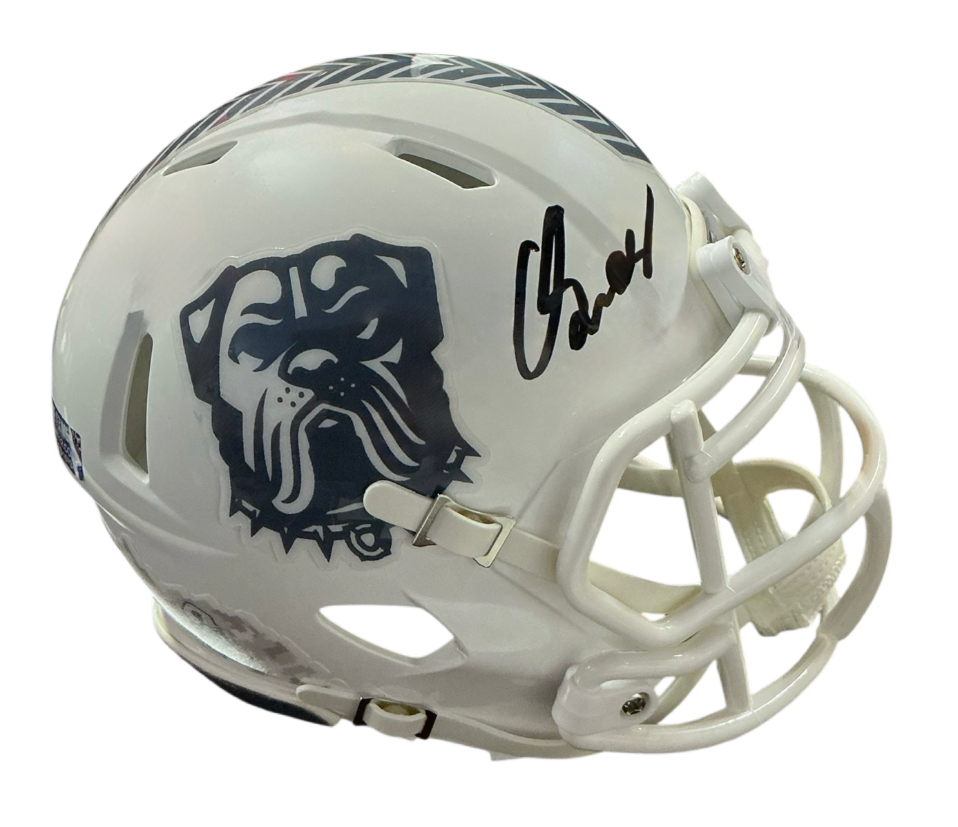 Carson Schwesinger Signed Autographed Cleveland Browns Salute To Service Mini Helmet Coa