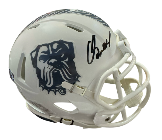 Carson Schwesinger Signed Autographed Cleveland Browns Salute To Service Mini Helmet Coa