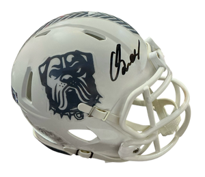 Carson Schwesinger Signed Autographed Cleveland Browns Salute To Service Mini Helmet Coa