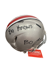 Load image into Gallery viewer, Bo Jackson Signed Autographed Ohio State Authentic Full Size Helmet With Inscription THESE ARE EXTREMELY RARE Prime Time Witness COA