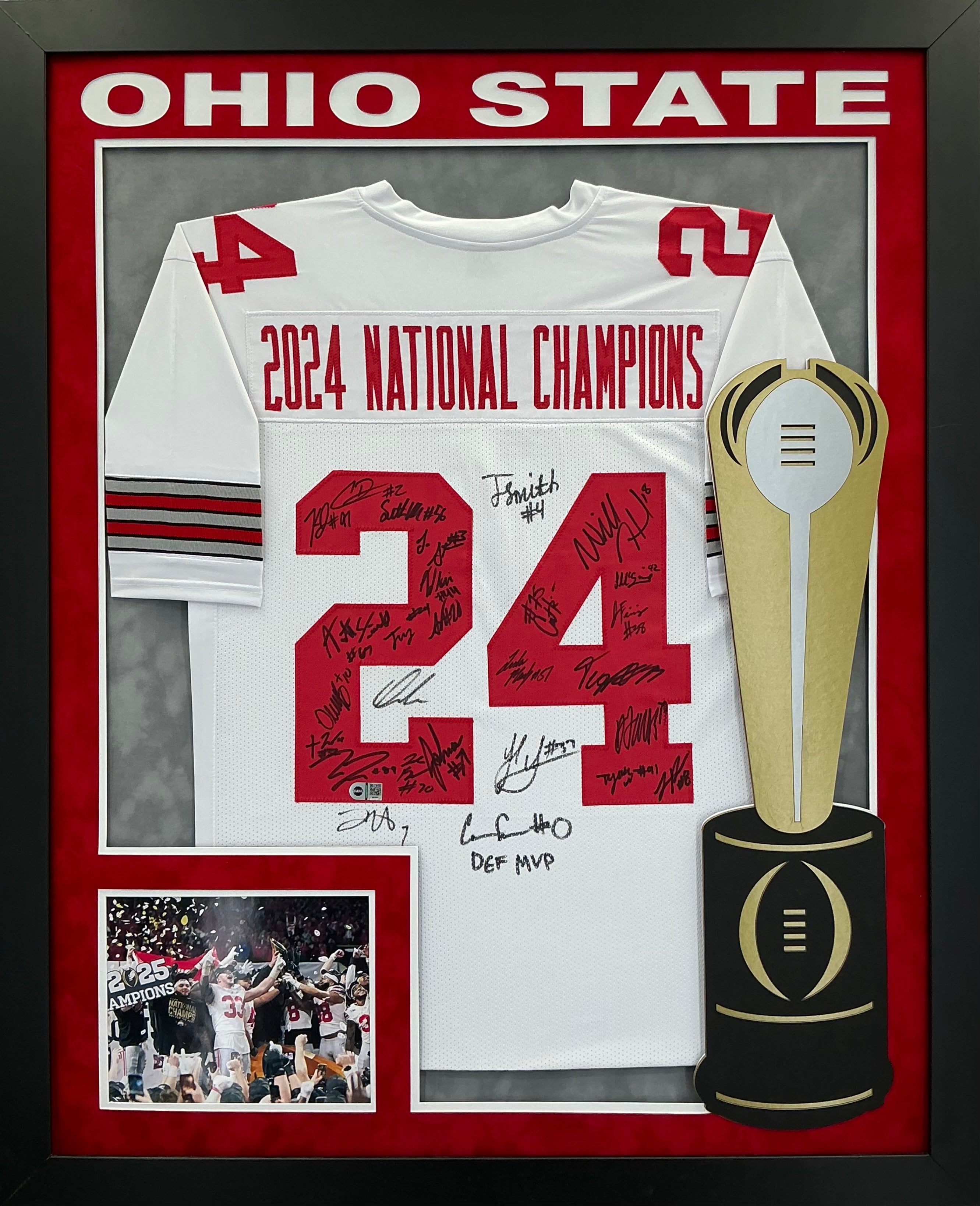The Ohio State Buckeyes Hand Signed Autographed Team Signed 2024 Custo ...