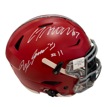 Load image into Gallery viewer, CJ Stroud, Jaxon Smith Njigba Signed Autographed Ohio State Buckeyes Authentic Speed Flex with Visor Beckett COA