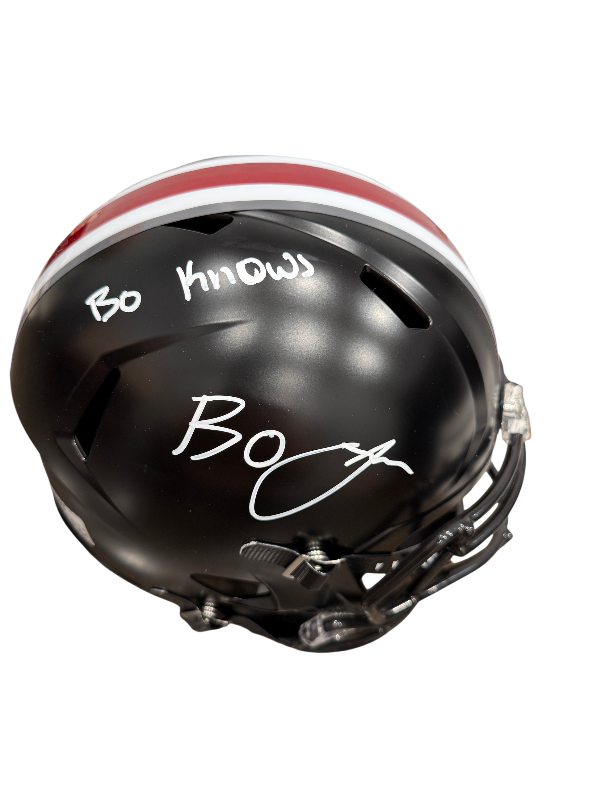Bo Jackson Signed Autographed Ohio State Replica Full Size Helmet Insc – Prime Time Sports & Framing