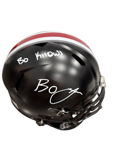Bo Jackson Signed Autographed Ohio State Replica Full Size Helmet Inscription THESE ARE EXTREMELY RARE Prime Time Witness COA
