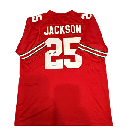 Bo Jackson Signed Autographed Ohio State Red Jersey Prime Time Witness COA