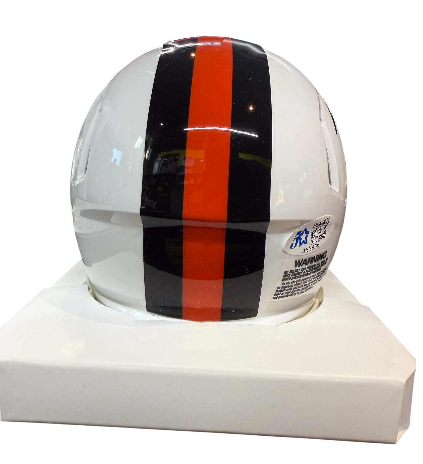 Greg Newsome Signed Autographed Cleveland Browns White Alternate Mini Helmet Five Star COA