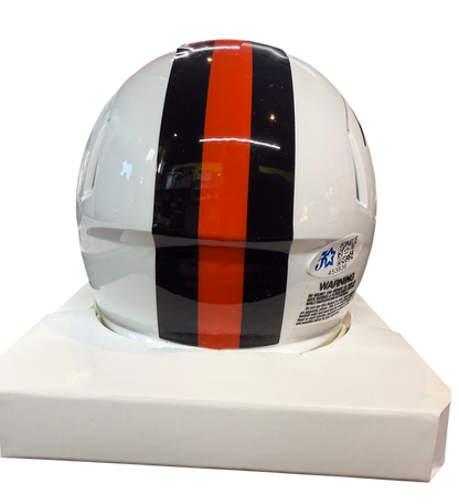 Greg Newsome Signed Autographed Cleveland Browns White Alternate Mini Helmet Five Star COA