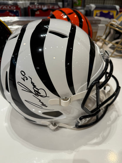Cincinnati Bengals Chase Brown Signed Autographed Full Size Replica Helmet BAS COA