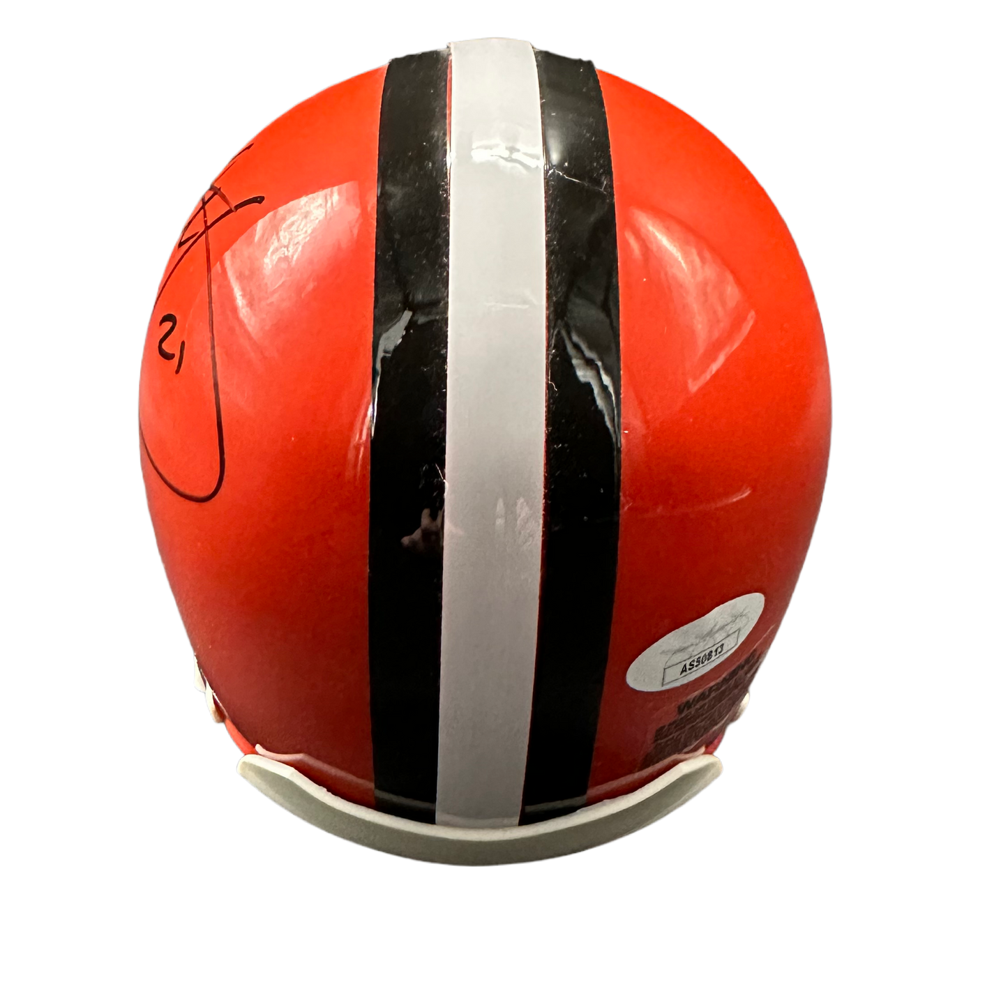Cleveland Browns Eric Metcalf Hand Signed Autographed Mini Helmet with JSA COA