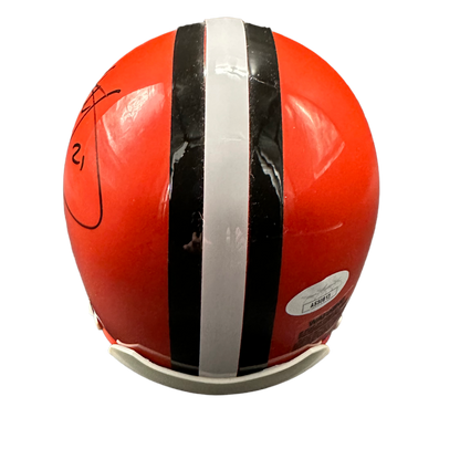 Cleveland Browns Eric Metcalf Hand Signed Autographed Mini Helmet with JSA COA
