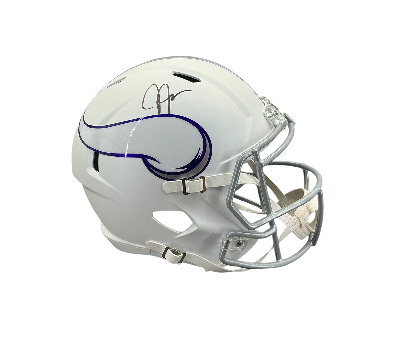 Justin Jefferson Signed Autographed Minnesota Vikings Full Size Authentic Helmet Beckett COA