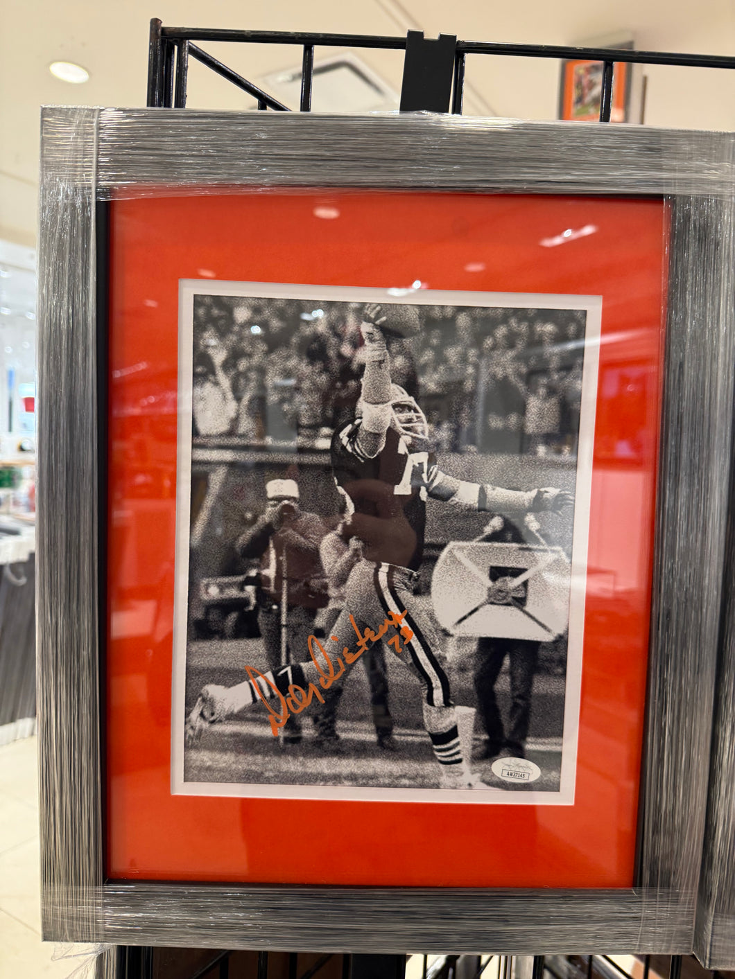Doug Dieken Signed Autographed 8x10 Photo Custom Framed JSA COA