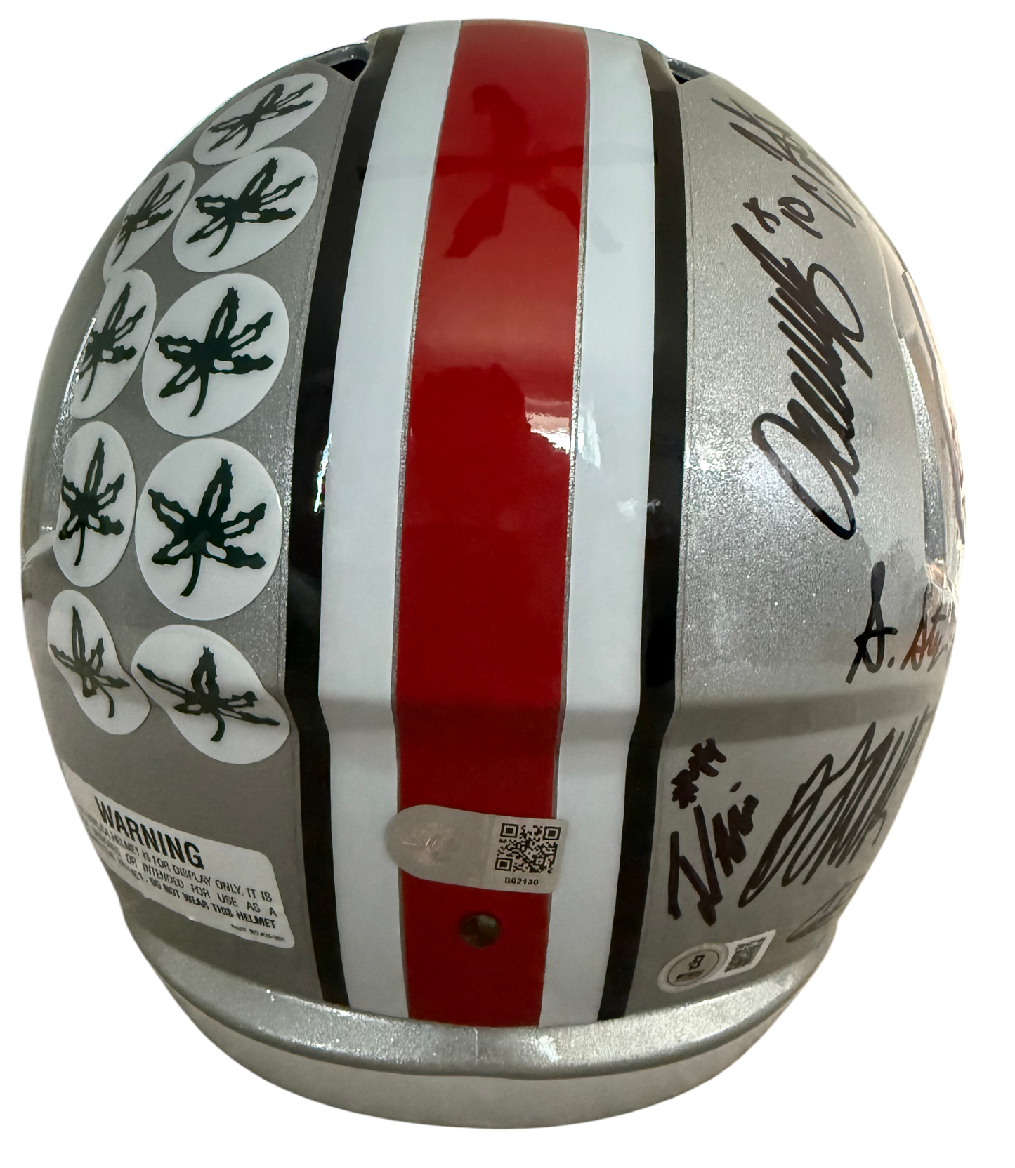 2024 The Ohio State Buckeyes National Champions Team Signed Replica Full Size Helmet BAS, Swau COA