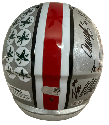 2024 The Ohio State Buckeyes National Champions Team Signed Replica Full Size Helmet BAS, Swau COA