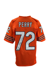 William “The Fridge” Perry Signed Autographed Chicago Bears Custom Orange Jersey Prime Time Witnessed Coa