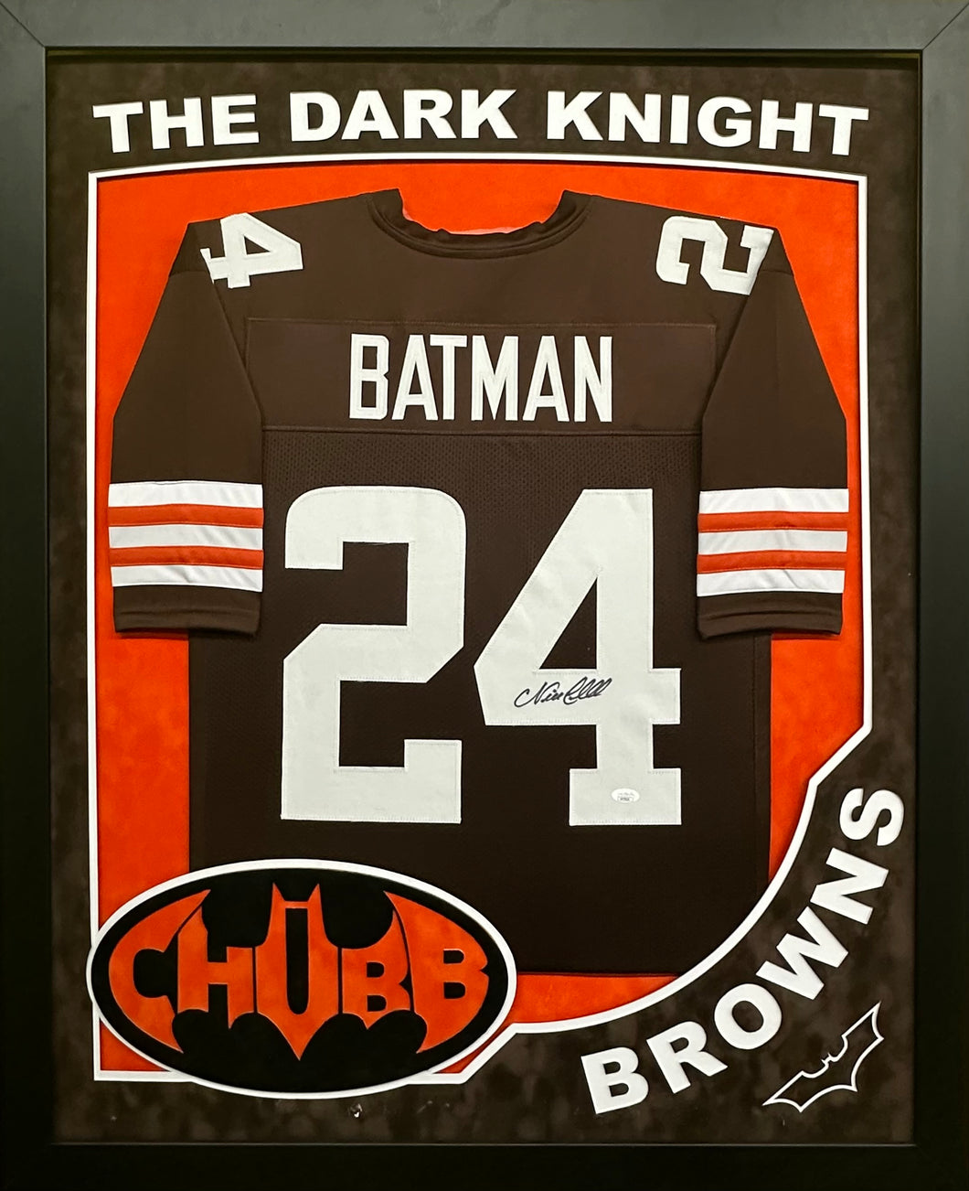 Cleveland Browns Nick Chubb Hand Signed Autographed Custom Brown 