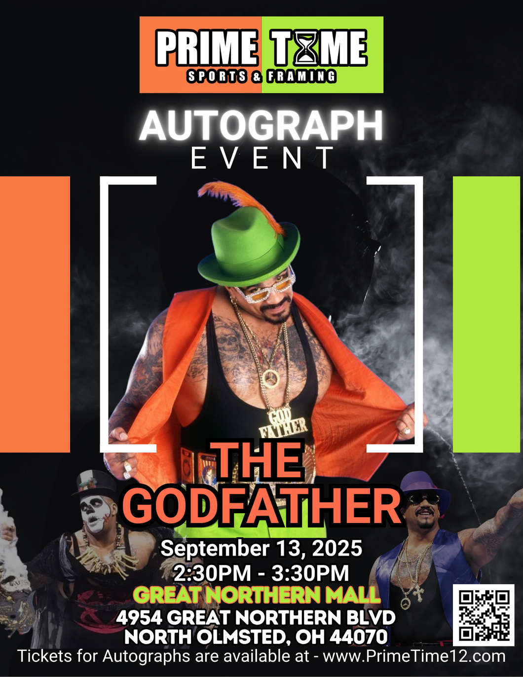 The Godfather AKA Papa Shango Pre-Sale COMBO GET ANY 1 ITEM SIGNED & PHOTO OP