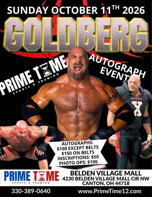 BILL GOLDBERG Limited Pre-Sale Only VIP COMBO PACKAGE GET ANY 1 ITEM SIGNED + PHOTO OP & EARLY ENTRY FRONT OF LINE PASS