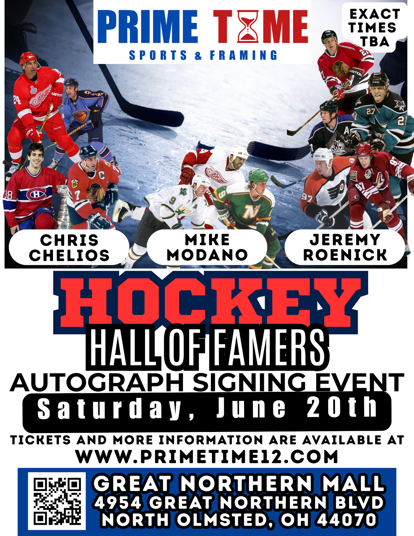 Mike Modano 6/20/26 at Great Northern Mall Pre-Sale ticket for autograph signing on any 1 item
