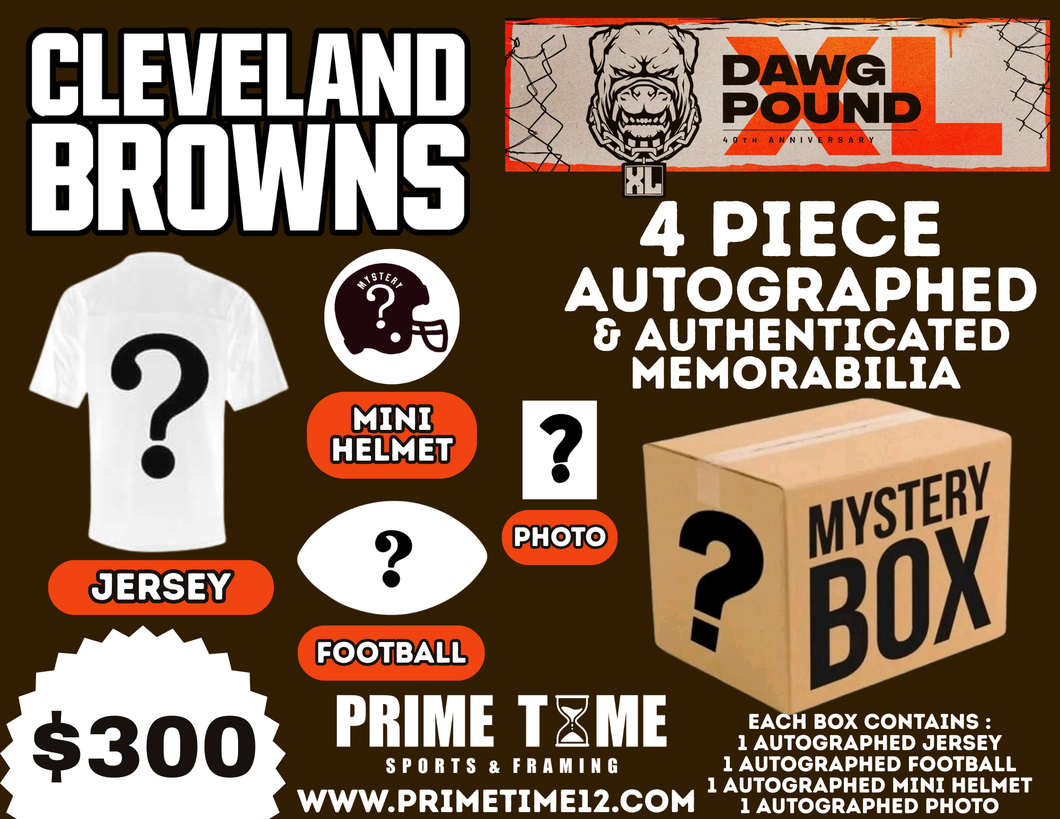 CLEVELAND BROWNS DAWG POUND XL 4 PIECE MYSTERY BOX