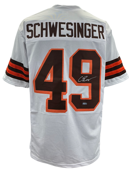 Carson Schwesinger Signed Autographed Cleveland Browns Custom Jersey Coa