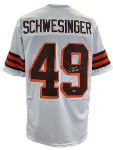 Carson Schwesinger Signed Autographed Cleveland Browns Custom Jersey Coa