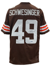 Load image into Gallery viewer, Carson Schwesinger Signed Autographed Cleveland Browns Custom Jersey Coa