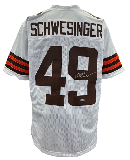 Carson Schwesinger Signed Autographed Cleveland Browns Custom Jersey Coa