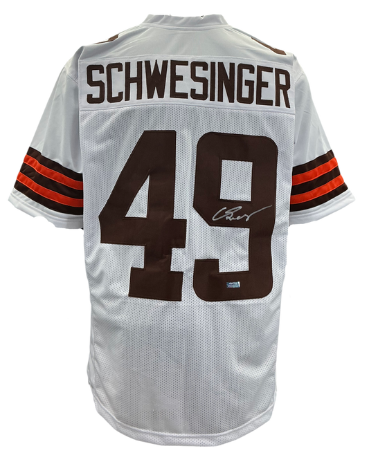 Carson Schwesinger Signed Autographed Cleveland Browns Custom Jersey Coa