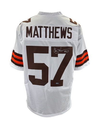 Clay Matthews Signed Autographed Cleveland Browns Custom Jersey Coa