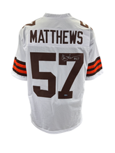 Load image into Gallery viewer, Clay Matthews Signed Autographed Cleveland Browns Custom Jersey Coa