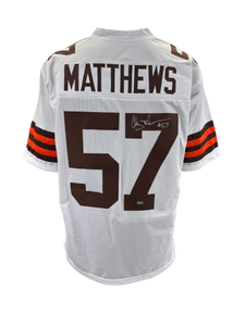Clay Matthews Signed Autographed Cleveland Browns Custom Jersey Coa