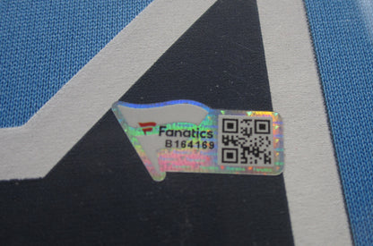 Tennessee Titans Derrick Henry Hand Signed Autographed Blue Jersey Framed & Matted with FANATICS Authentic COA