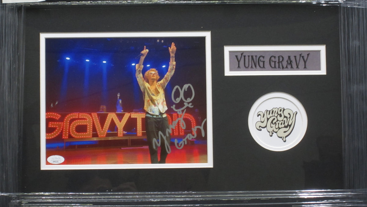 American Rapper Yung Gravy Hand Signed Autographed 8x10 Photo Framed & Matted with JSA COA
