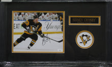 Load image into Gallery viewer, Pittsburgh Penguins Sidney Crosby Signed 8x10 Photo Framed &amp; Matted with JSA COA