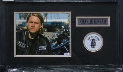 Sons of Anarchy TV Series "Jax Teller" Charlie Hunnam Hand Signed Autographed 8x10 Photo Framed & Matted with JSA COA
