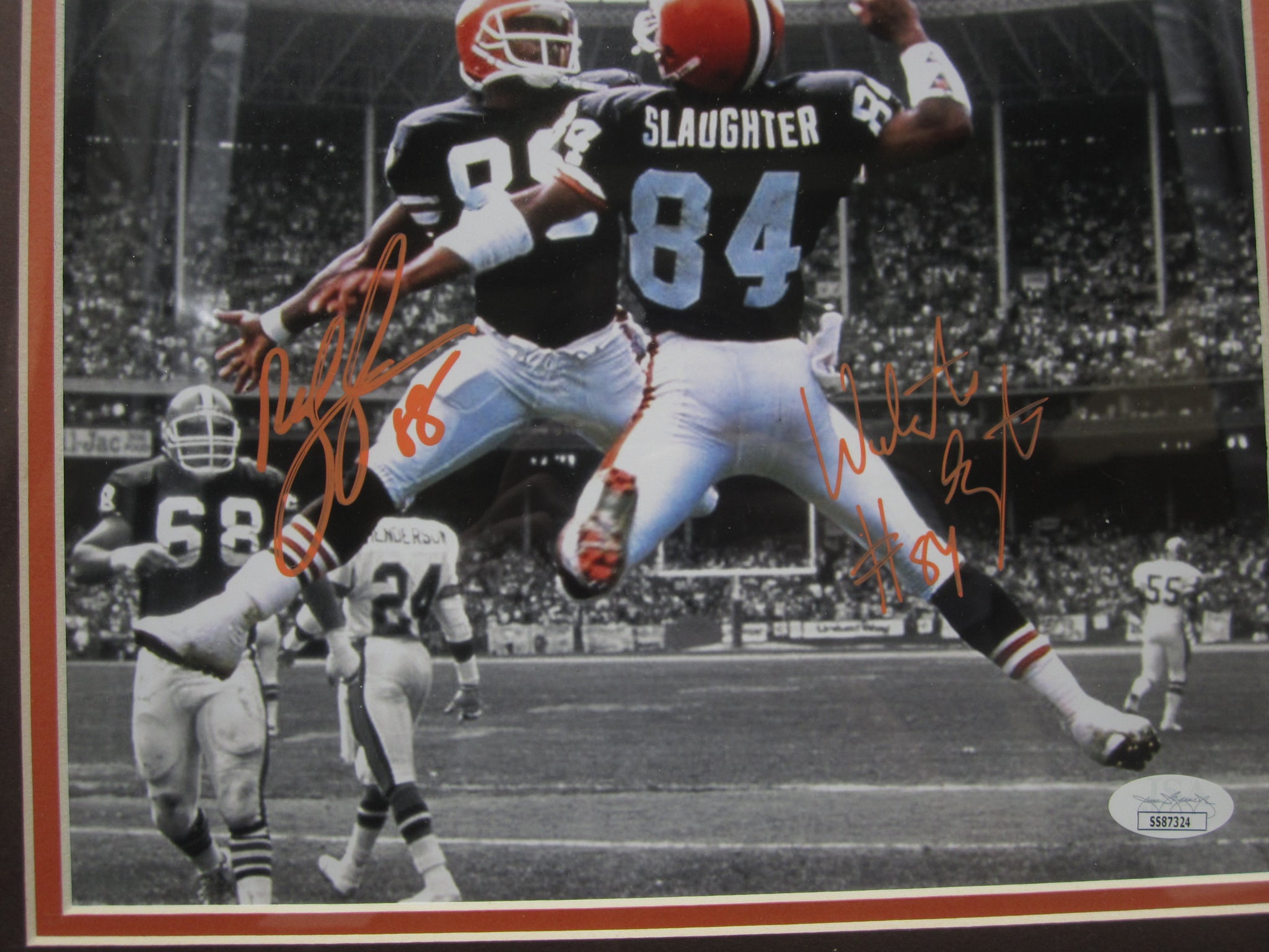 Cleveland Browns Reggie Langhorne & Webster Slaughter SIGNED 8x10 Fram –  Prime Time Sports