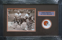 Load image into Gallery viewer, Cleveland Browns Greg Pruitt &amp; Cleo Miller Dual Signed 8x10 Photo Framed &amp; Matted with COA