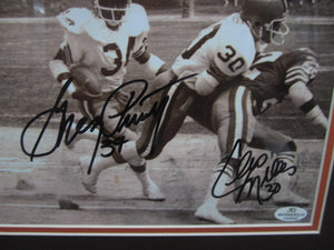 Cleveland Browns Greg Pruitt & Cleo Miller Dual Signed 8x10 Photo Framed & Matted with COA