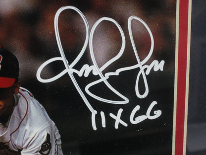 Cleveland Indians Omar Vizquel Hand Signed Autographed 8x10 Photo with 11X GG Inscription Framed & Matted with PSA COA