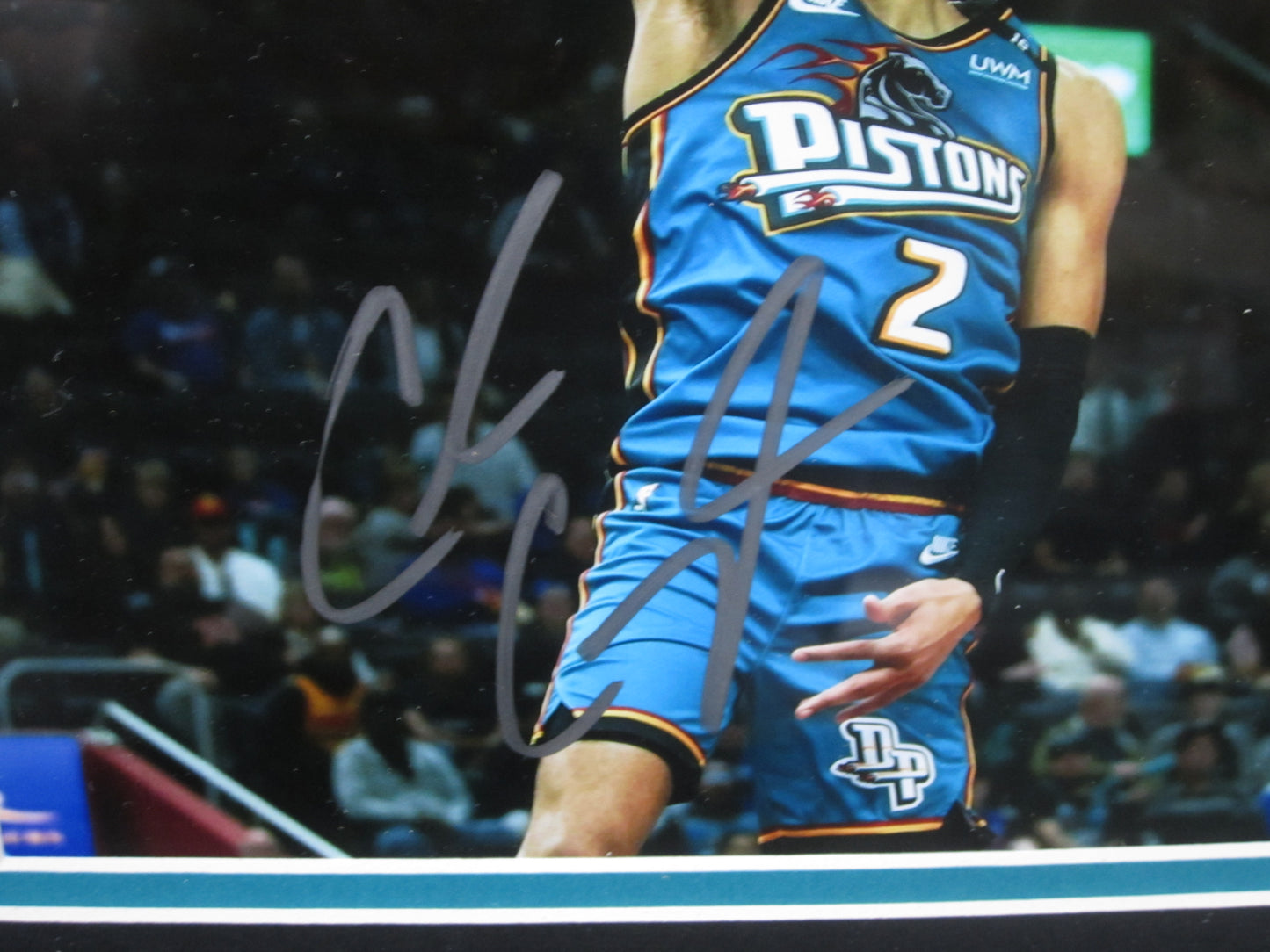Detroit Pistons Cade Cunningham Hand Signed Autographed 8x10 Photo Custom Framed & Matted with JSA COA
